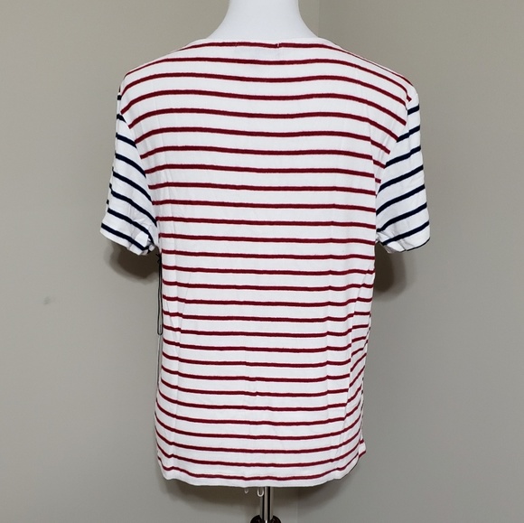 Red, white, and blue striped tee - Picture 4 of 5